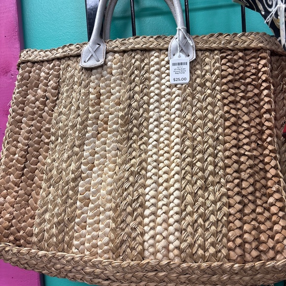 Vintage Evan Picone Straw Bag - Picture 1 of 1